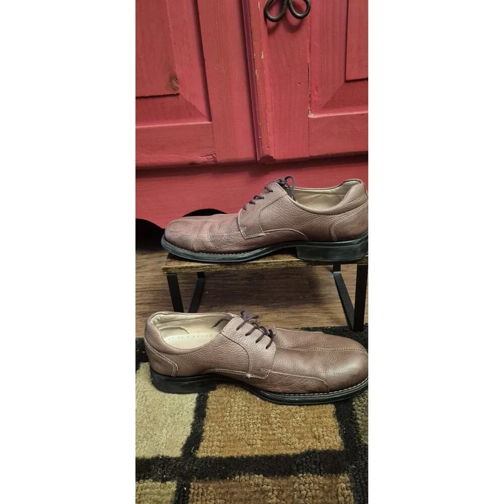 Studio Belvedere Men's Size 11D BayBridge Pebbled Brown Leather Split Toe EUC